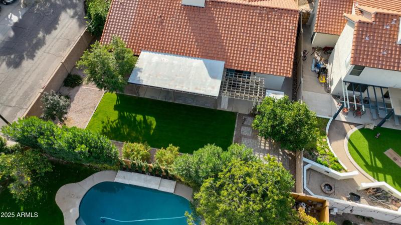 Aerial Mallard Back Yard