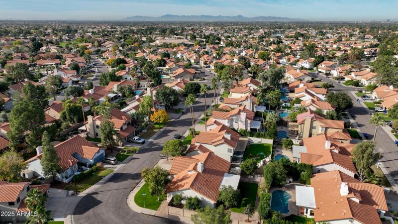 Aerial Mallard Corner to West