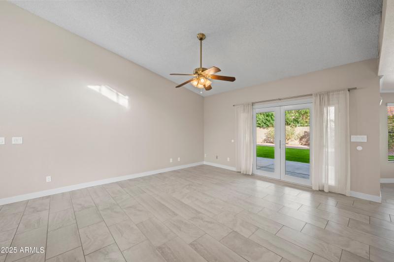 Pretty French Doors to Back Patio