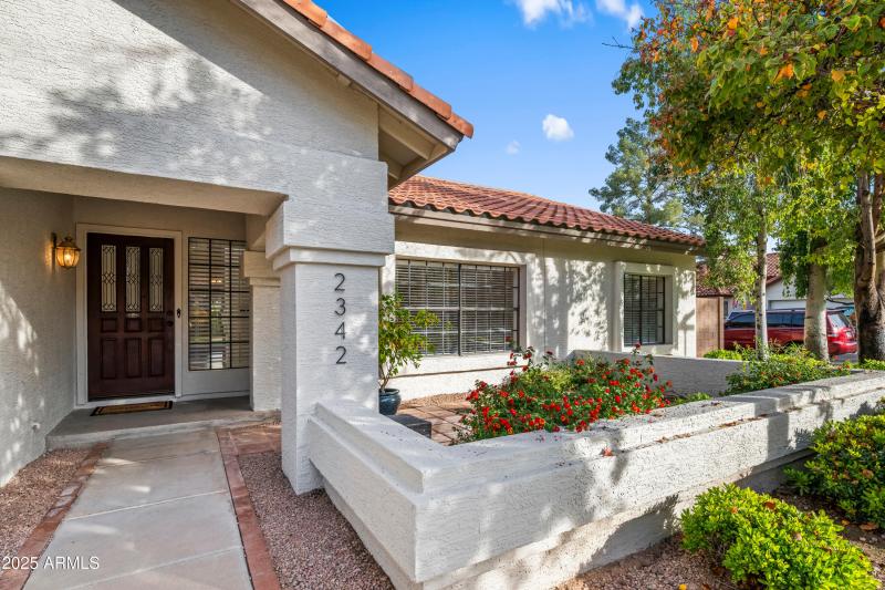 Front Door and PaveredPatio