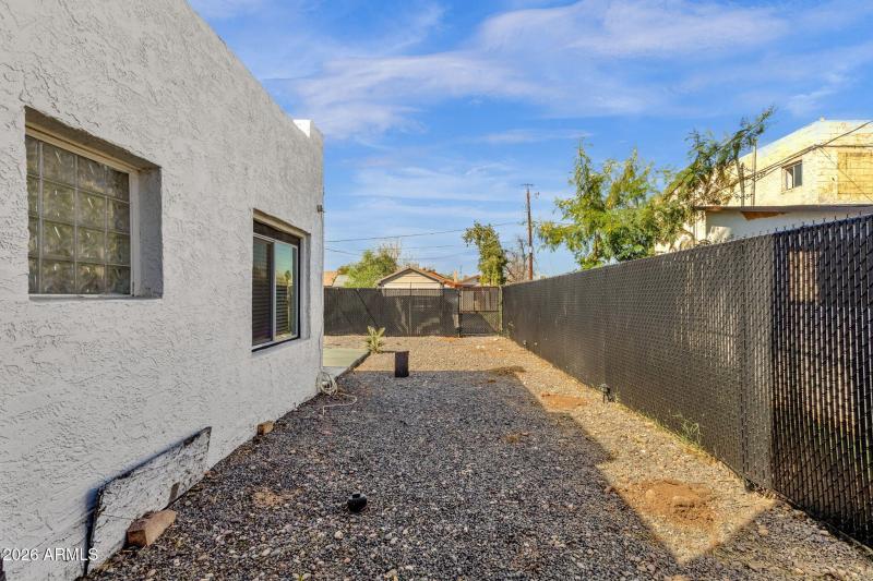 A Side yard