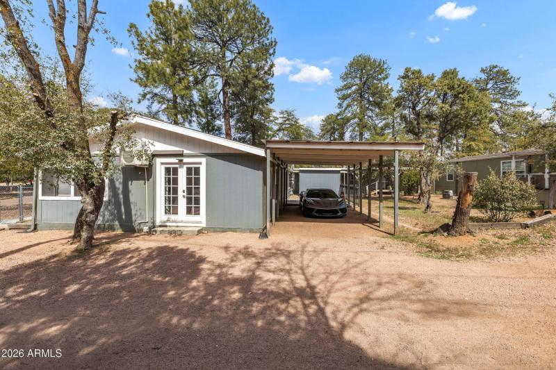 Unit C - side and carport