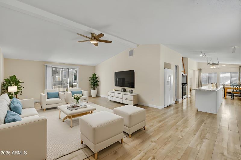 Unit C- living room
