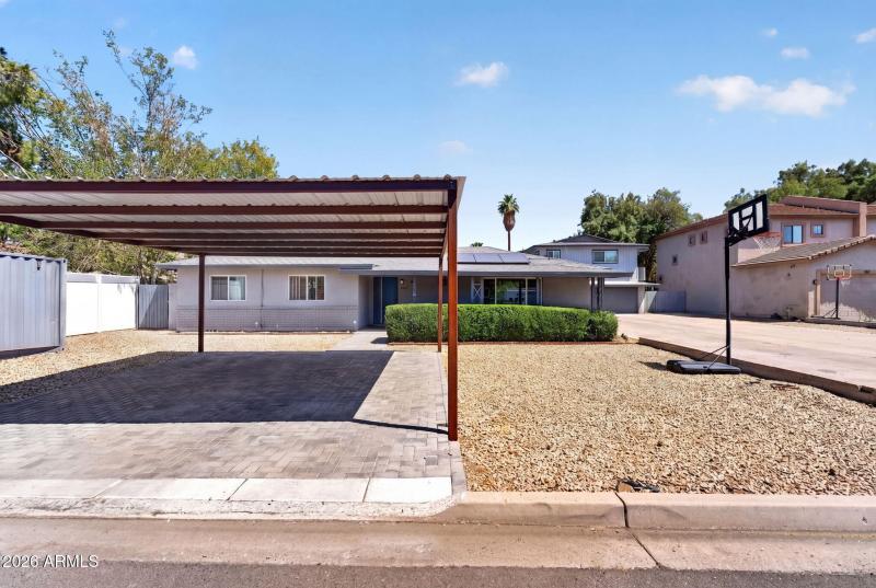 Covered Parking & Front Exterior