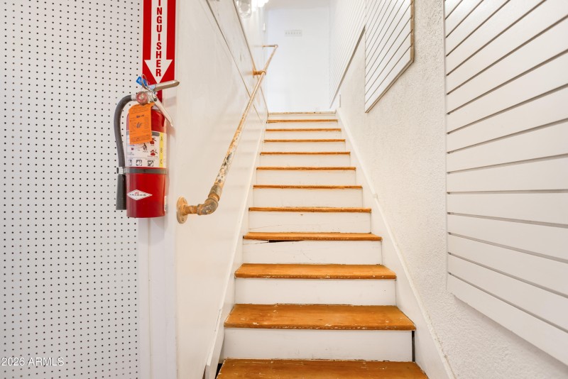 Stairs to Basement from retail space