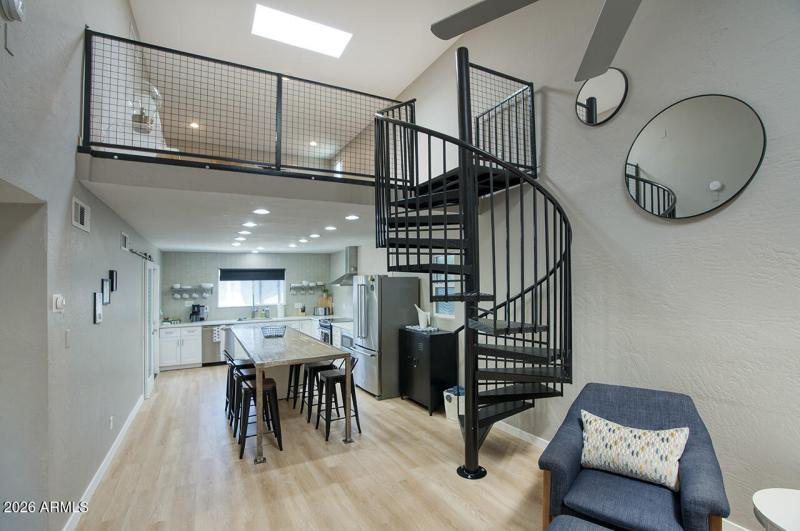 Staircase to loft