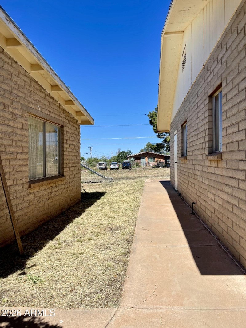 Between Santuary and Side Building