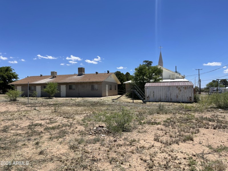 Backyard Towards Side Building
