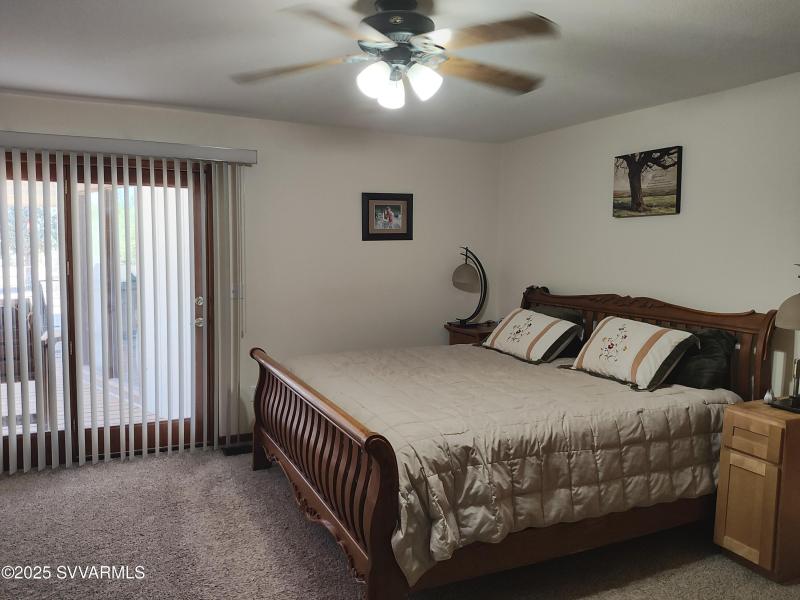 primary bedroom opens to deck