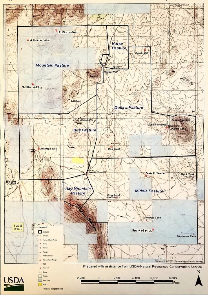 Double U Ranch Map