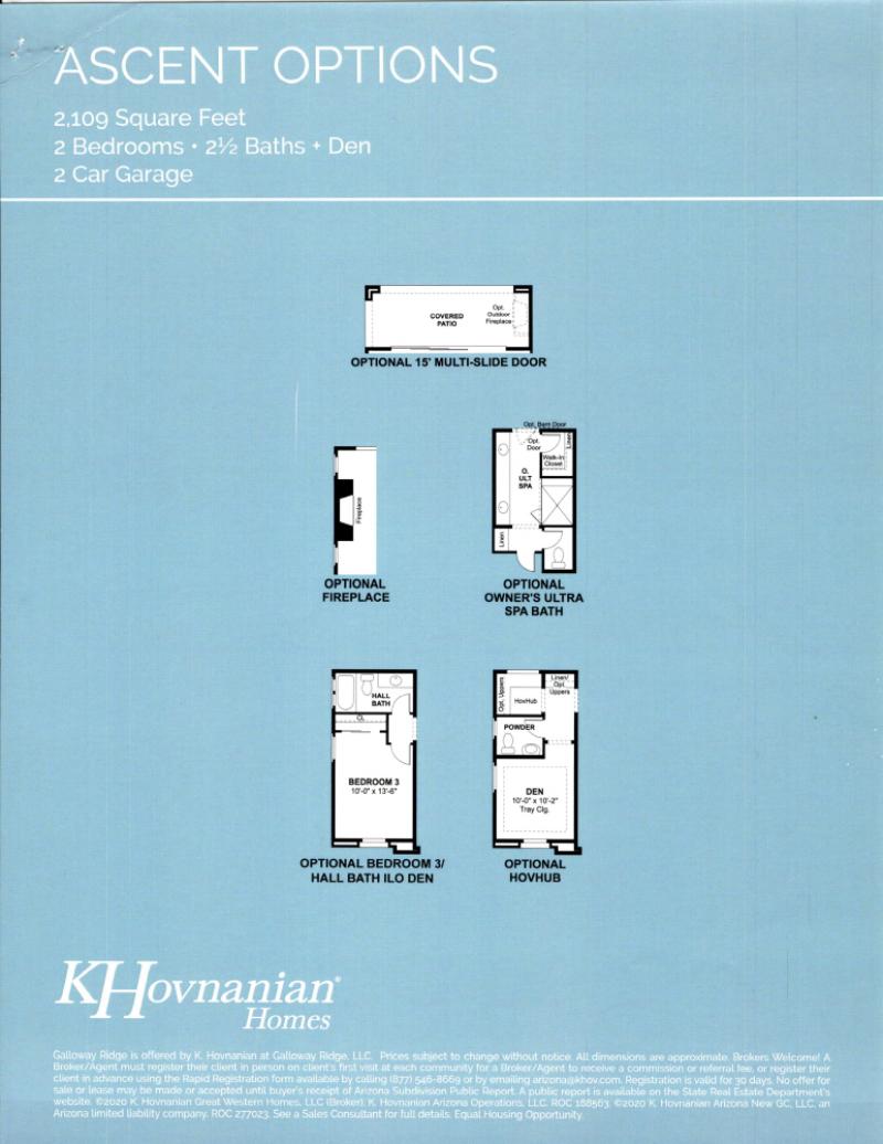 Ascent Floor Plan Options