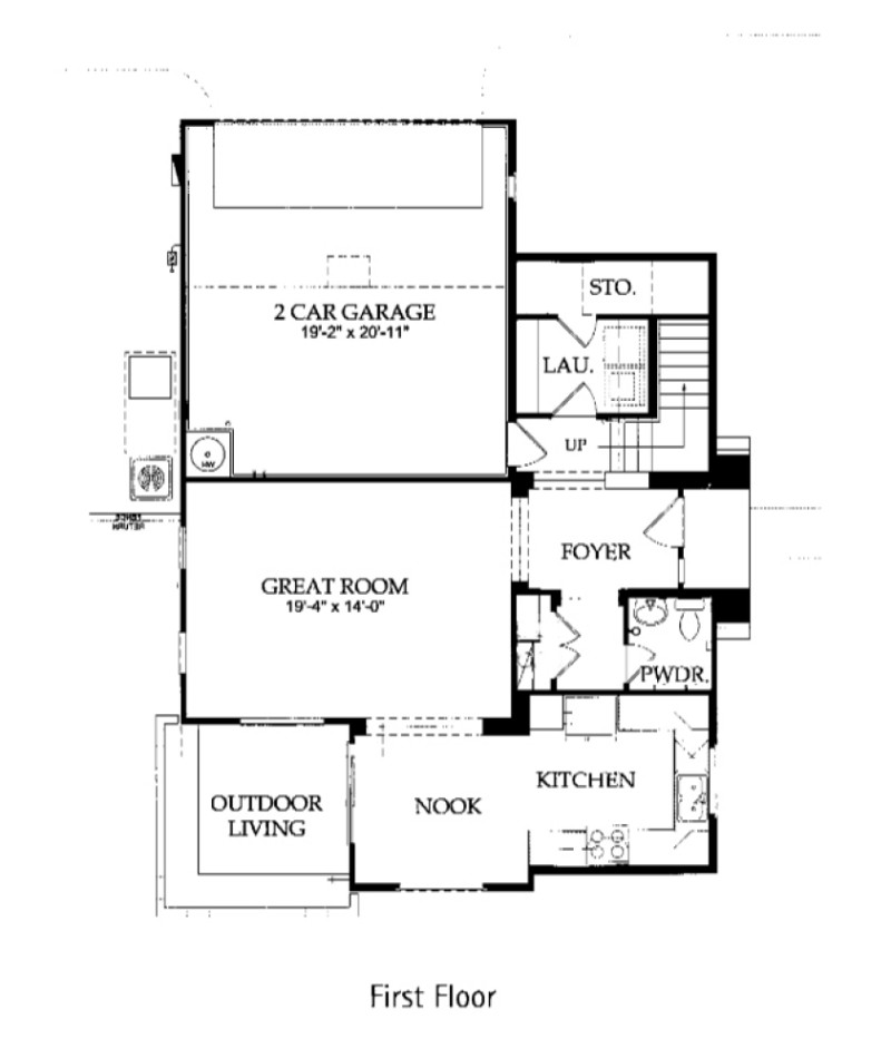 Unbranded floorplan - 1st Fl