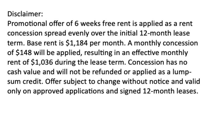 Special offer disclosure