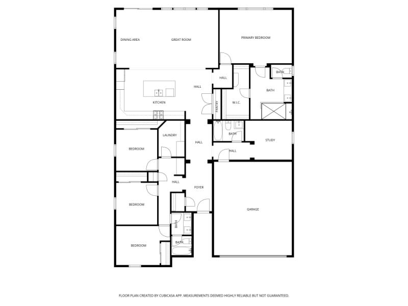 Floor plan with dimensions