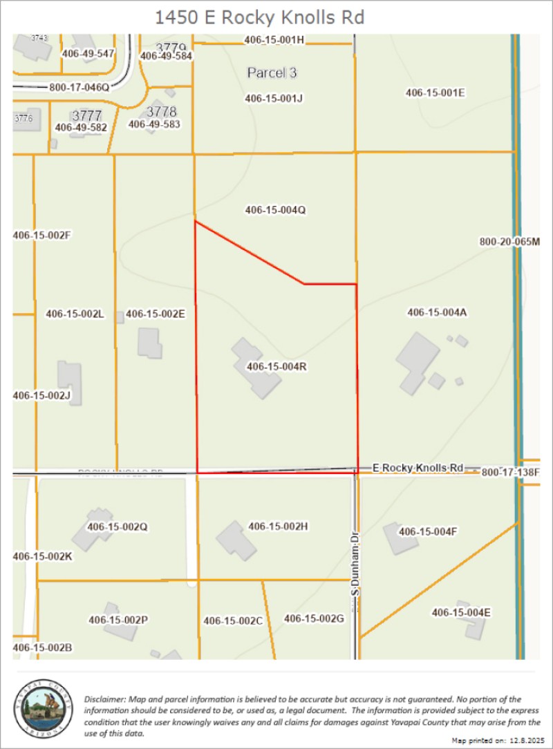 GIS Map - 1450 E Rocky Knolls Rd