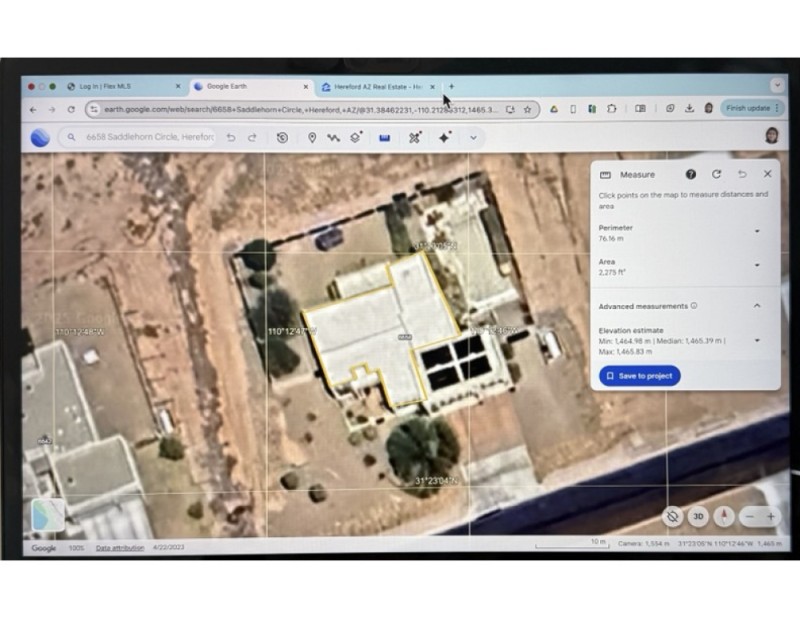 Square Footage - Google Earth