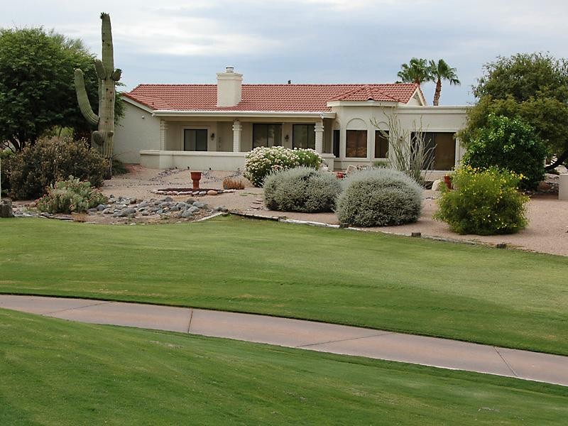 Back View from the golf course.