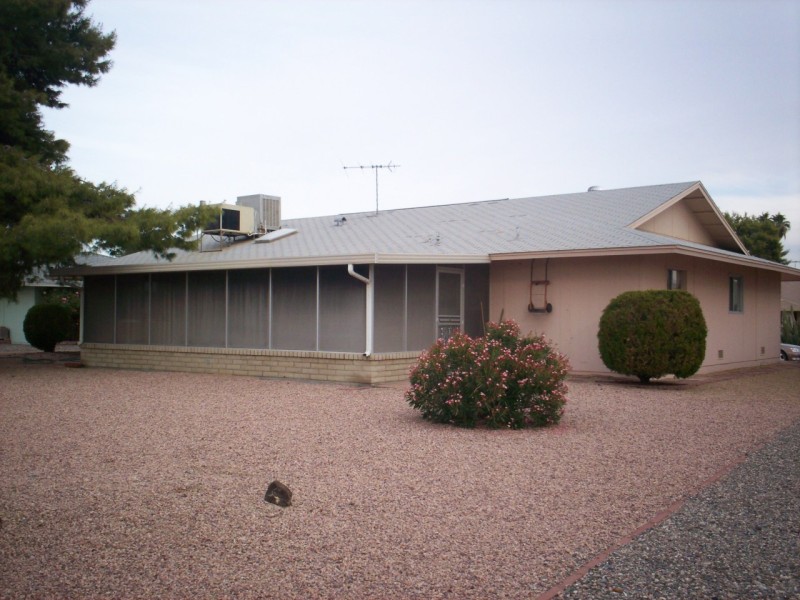 rear of the house