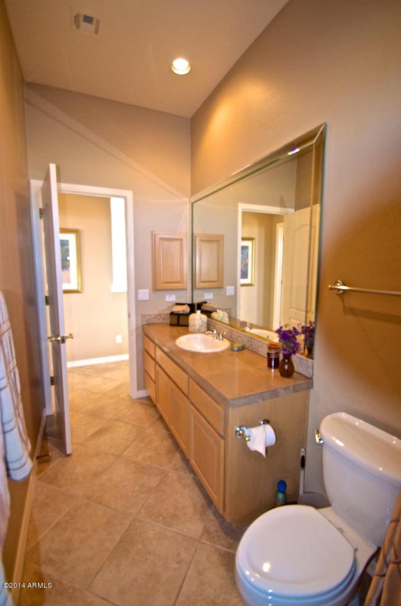 guest bath, single sink