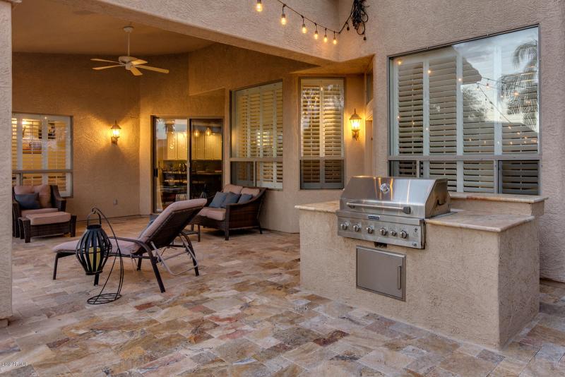 Covered Patio and Built in BBQ