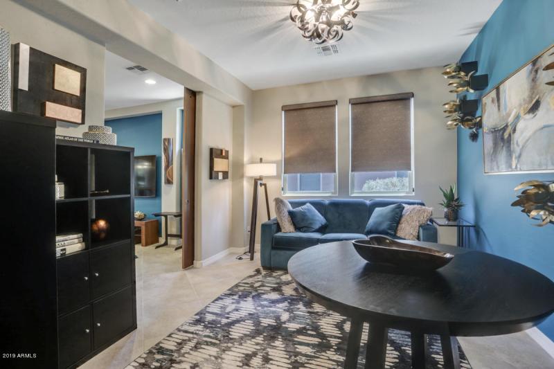 DEN WITH SLIDING DOORS