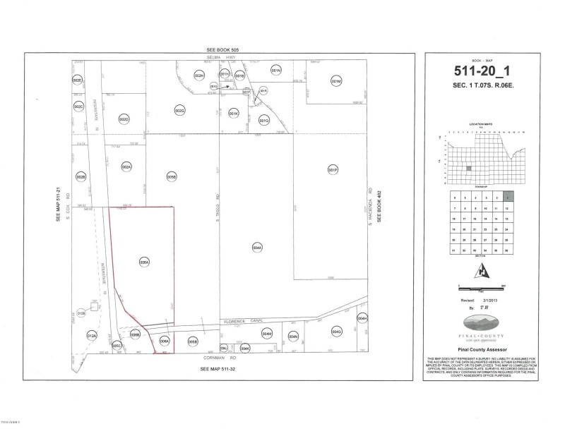 I 10 parcel map