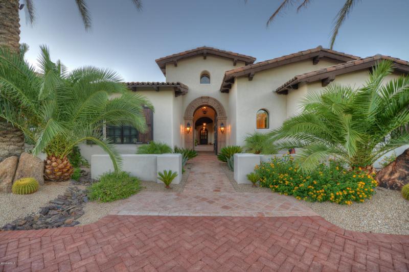 DRAMATIC ENTRY DOOR TO AMAZING COURTYARD