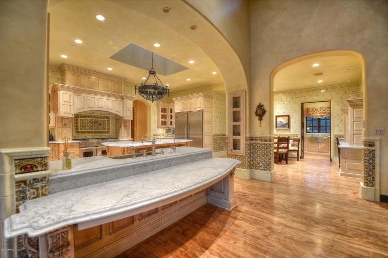KITCHEN OVERLOOKS FAMILY ROOM