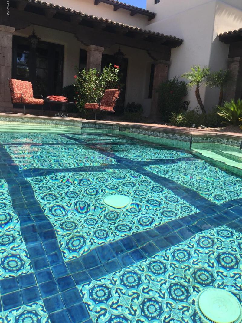 GORGEOUS SPANISH TILE POOL