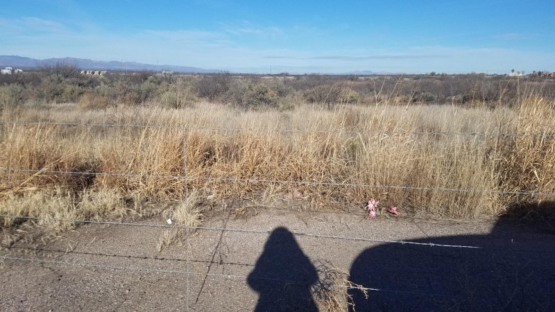 Barba wire partially fenced