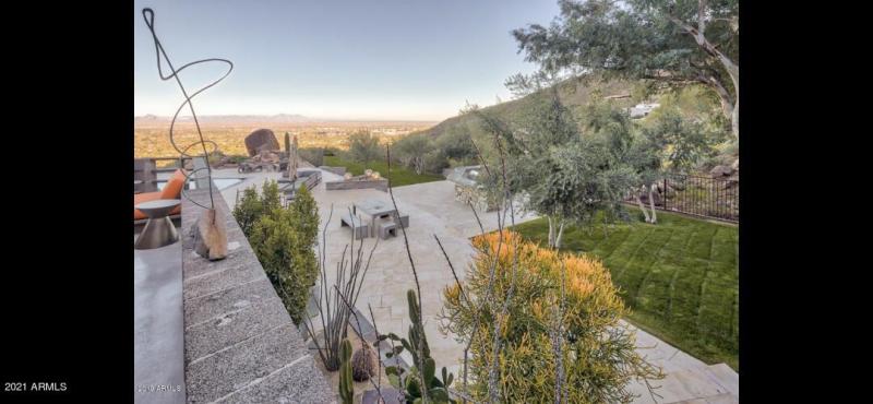 view from outdoor patio