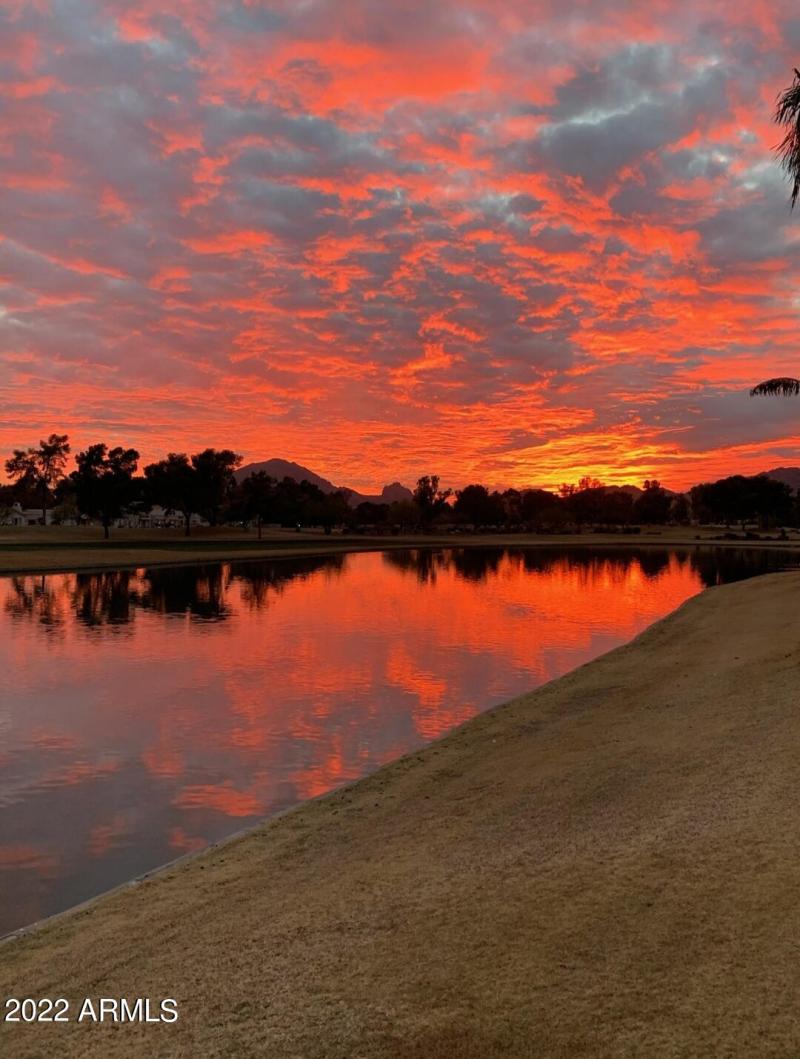 Sunset view From patio