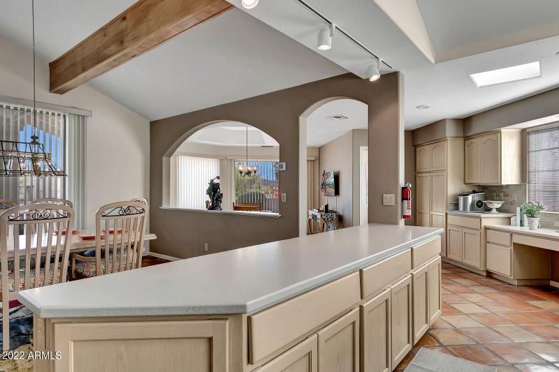 Kitchen with lots of cabinets