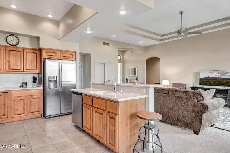 Open Kitchen to Living Room