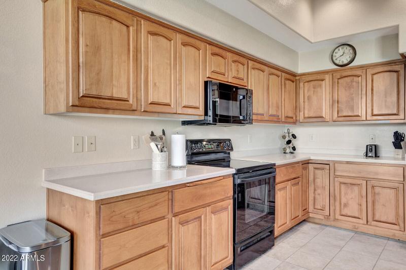 Kitchen with Black Appliances