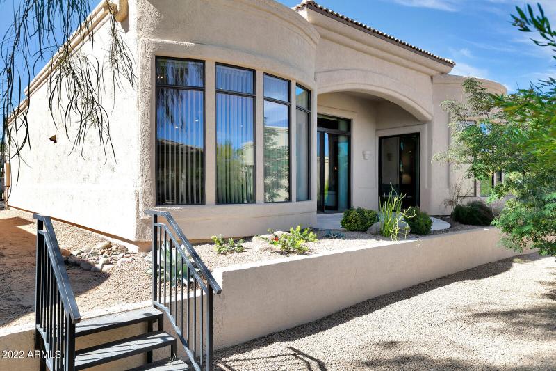 Back of Townhome with Patio