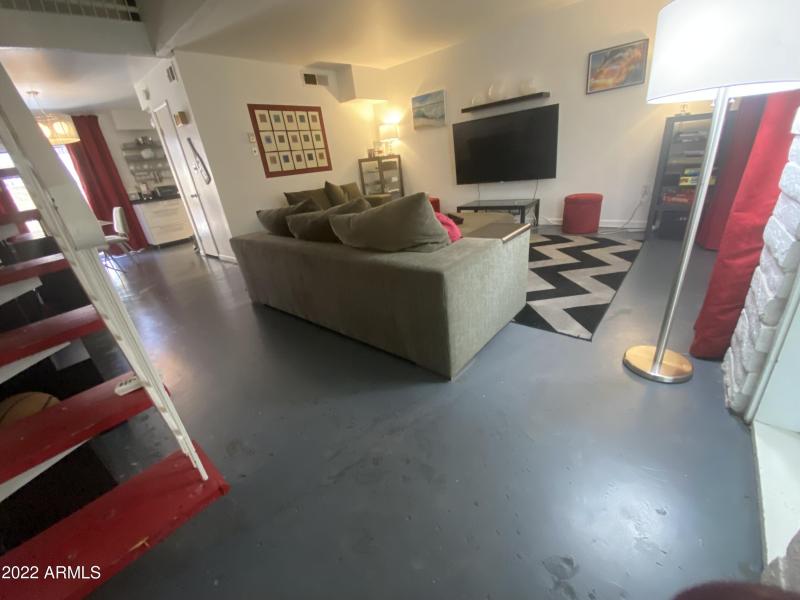 Living Room to Kitchen and Upstairs