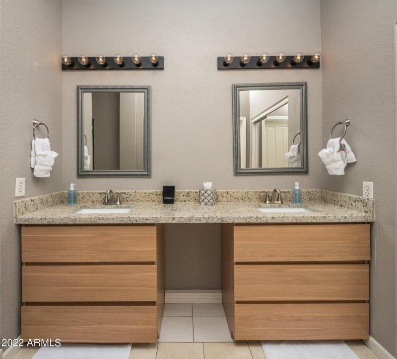 Master Bathroom Double Sinks