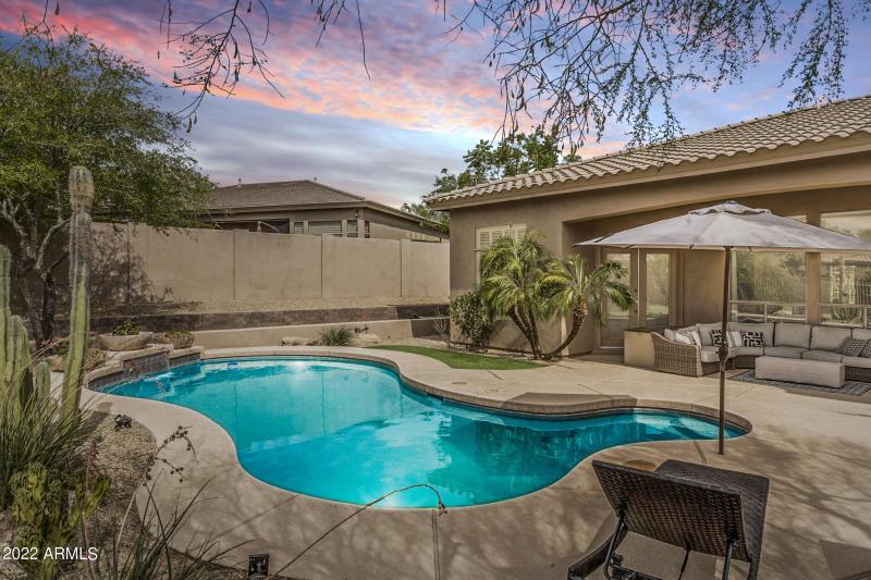 Stunning Backyard with PebbleTec Pool
