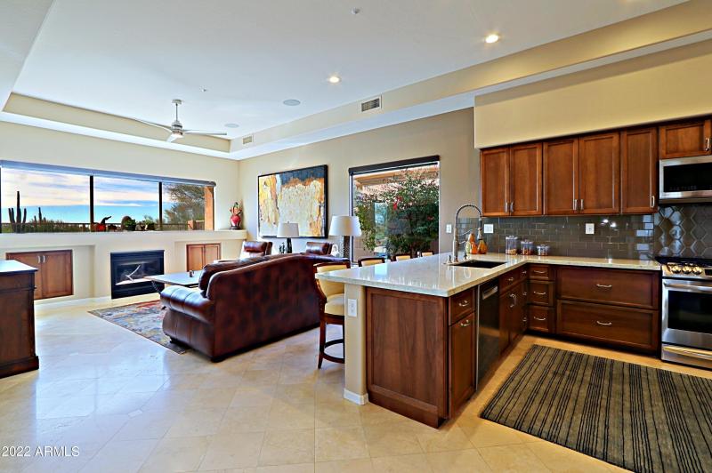 Family Room and Kitchen