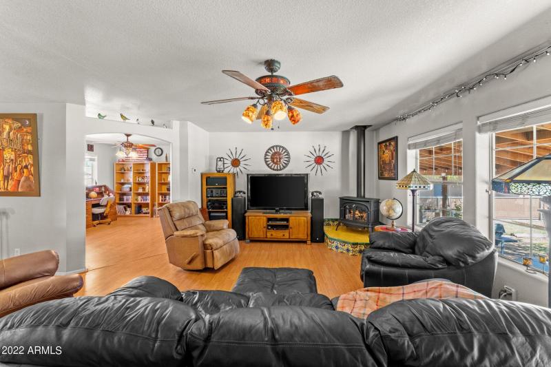 Great Room opens to Den