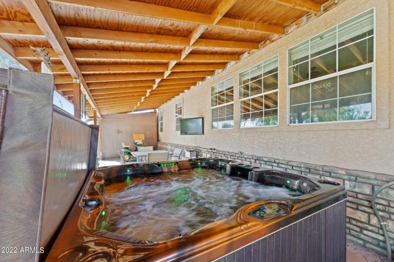 Hot Tub on Back Patio