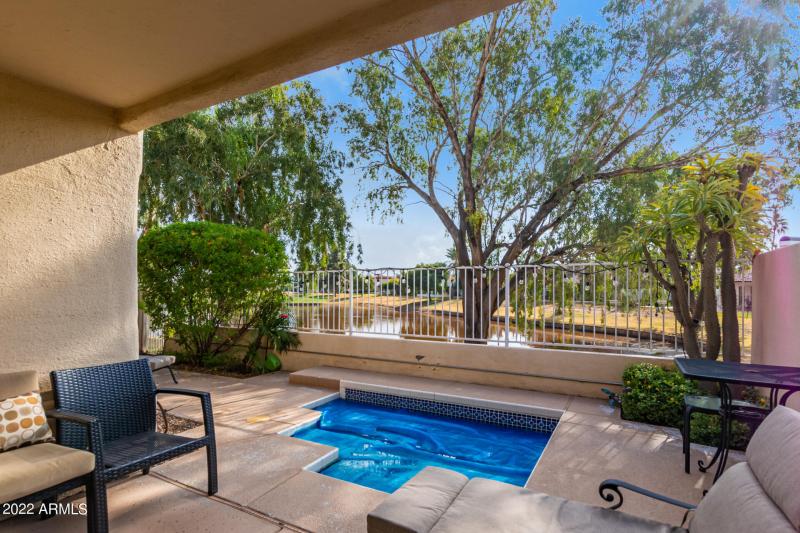 Covered Patio and Spa