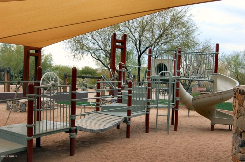 Playground at center