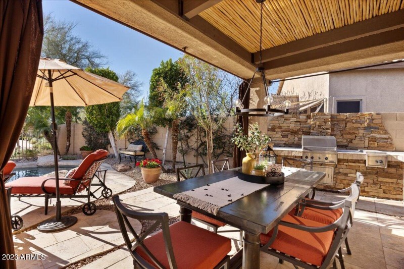 Patio with Dining Table and BBQ