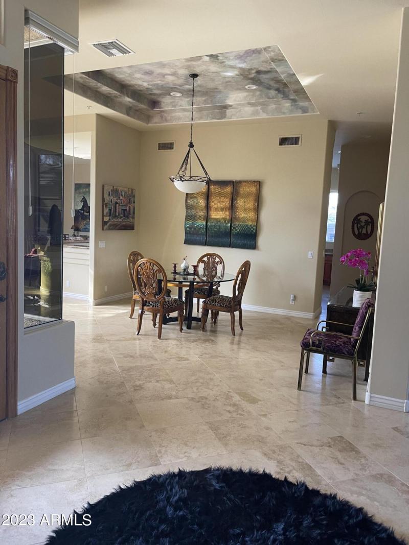 FRONT DOOR LOOKING INTO DINING ROOM