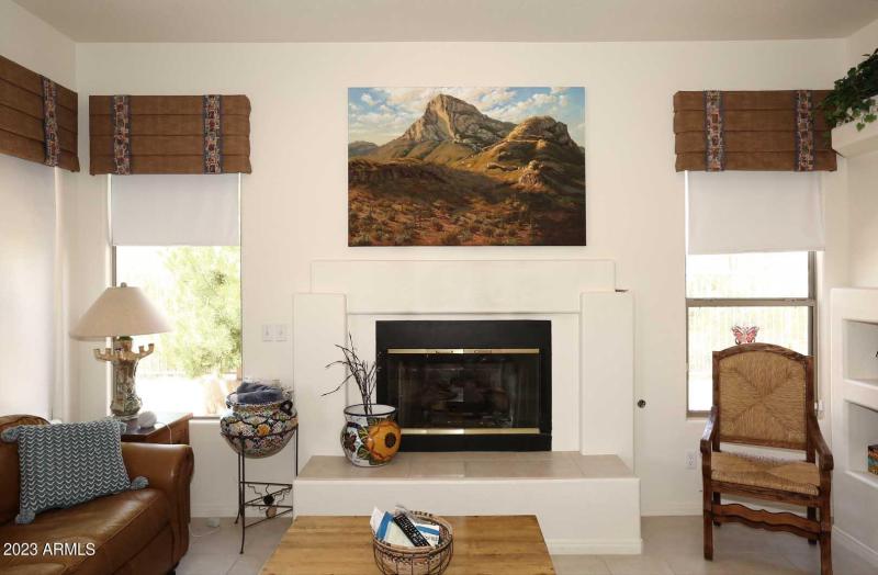 Family Room-Fireplace