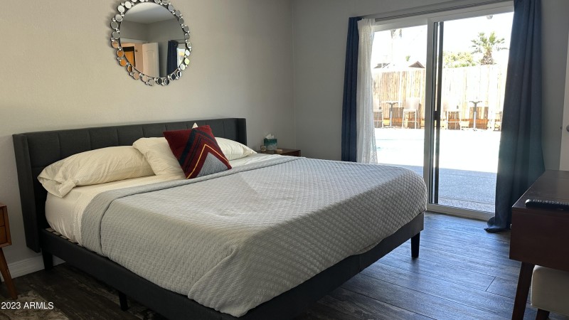 Primary Bedroom with exit to patio