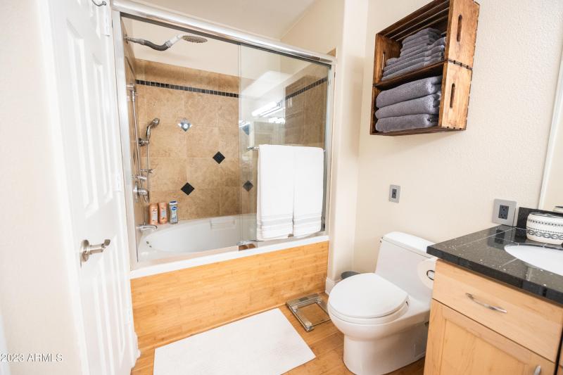large bathroom and tub area