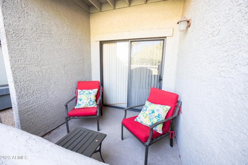 secondary outdoor seating area